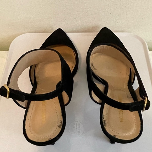 Nicholas Kirkwood Leda Suede Cutout Slingback Pump, Black 38 1/2 - Picture 13 of 13